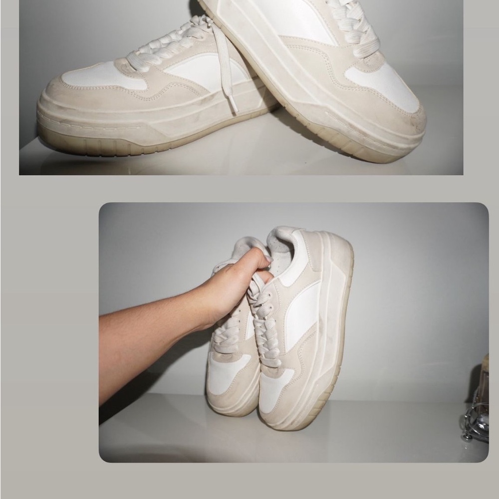 True Religion Beige and White Women's Sneakers